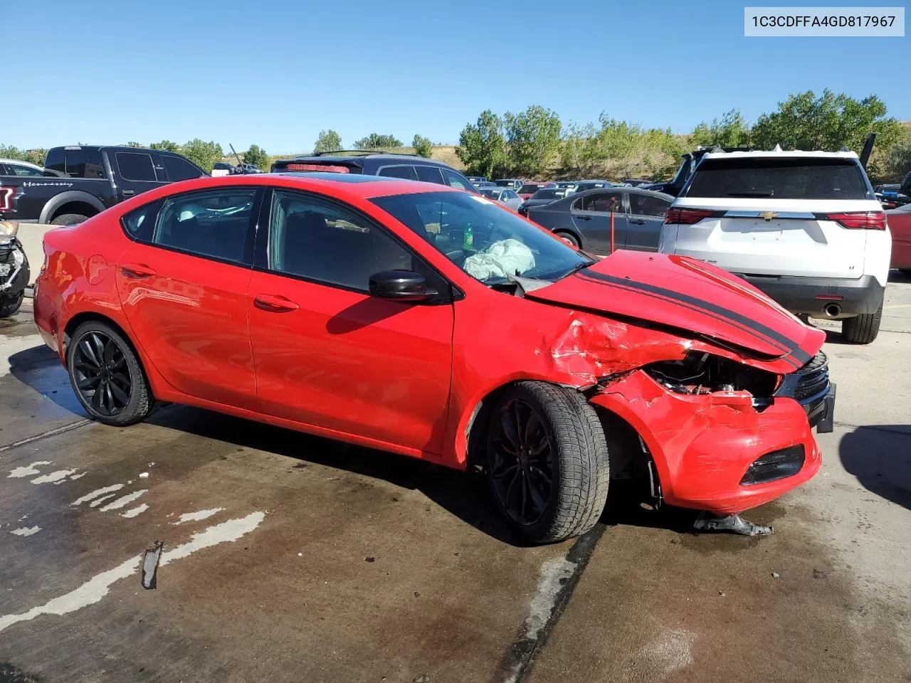 2016 Dodge Dart Sxt Sport VIN: 1C3CDFFA4GD817967 Lot: 72168704