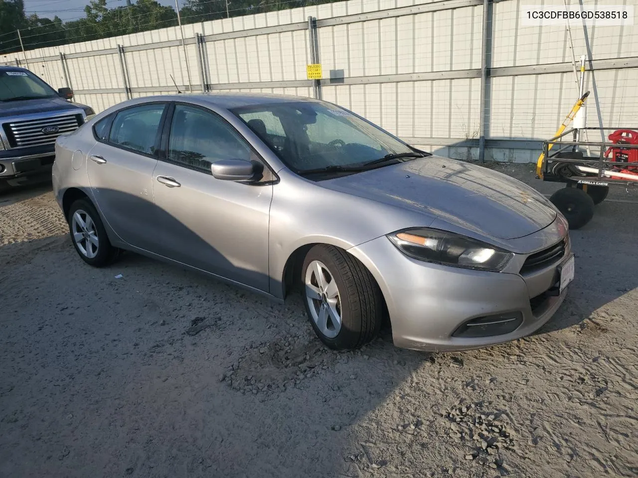 2016 Dodge Dart Sxt VIN: 1C3CDFBB6GD538518 Lot: 72195214