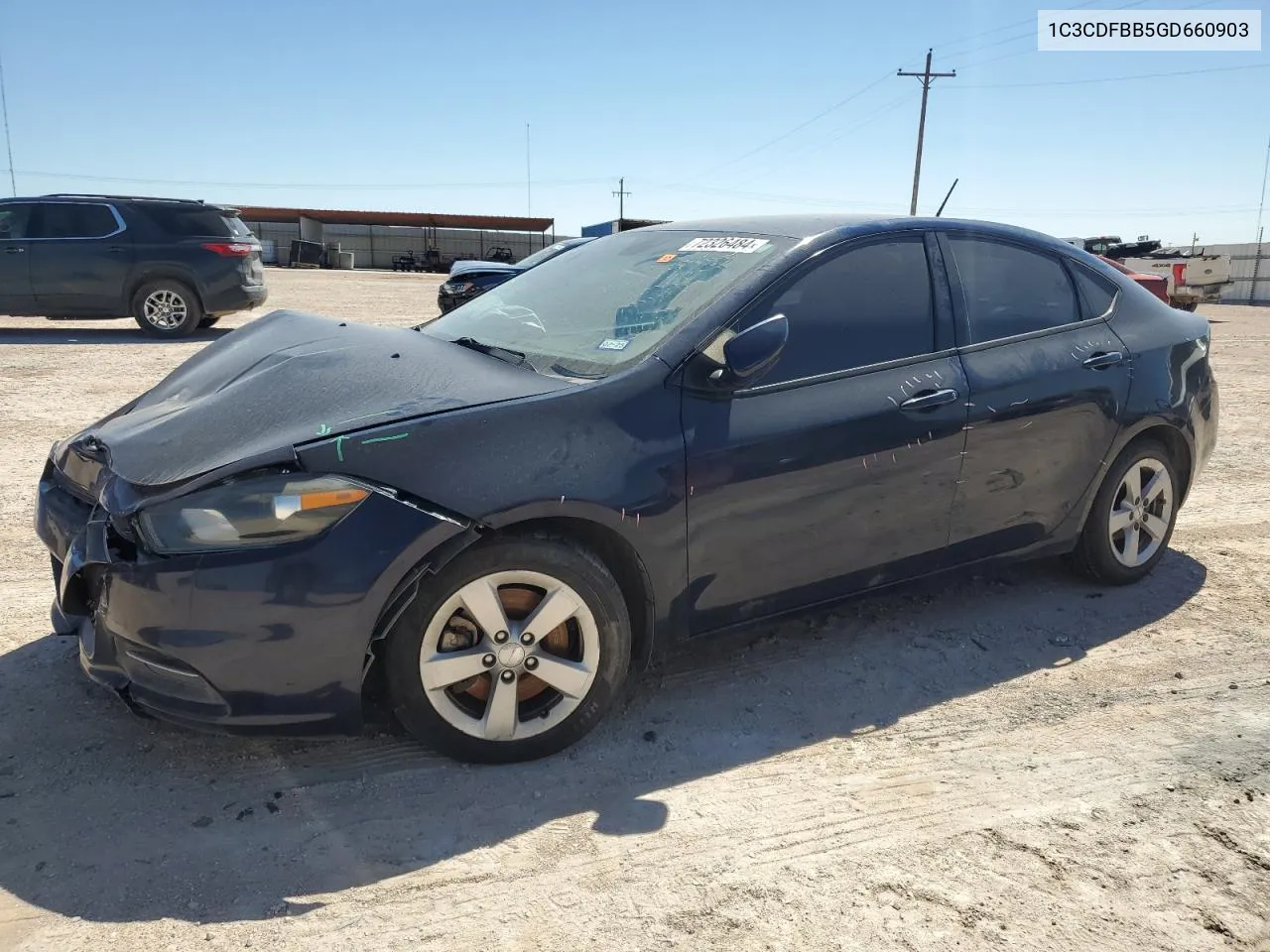 2016 Dodge Dart Sxt VIN: 1C3CDFBB5GD660903 Lot: 72326484