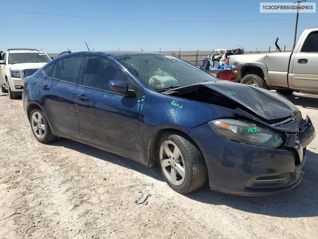 2016 Dodge Dart Sxt VIN: 1C3CDFBB5GD660903 Lot: 72326484