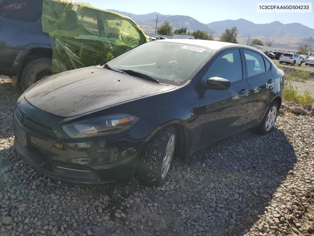 2016 Dodge Dart Se VIN: 1C3CDFAA6GD504233 Lot: 72370724