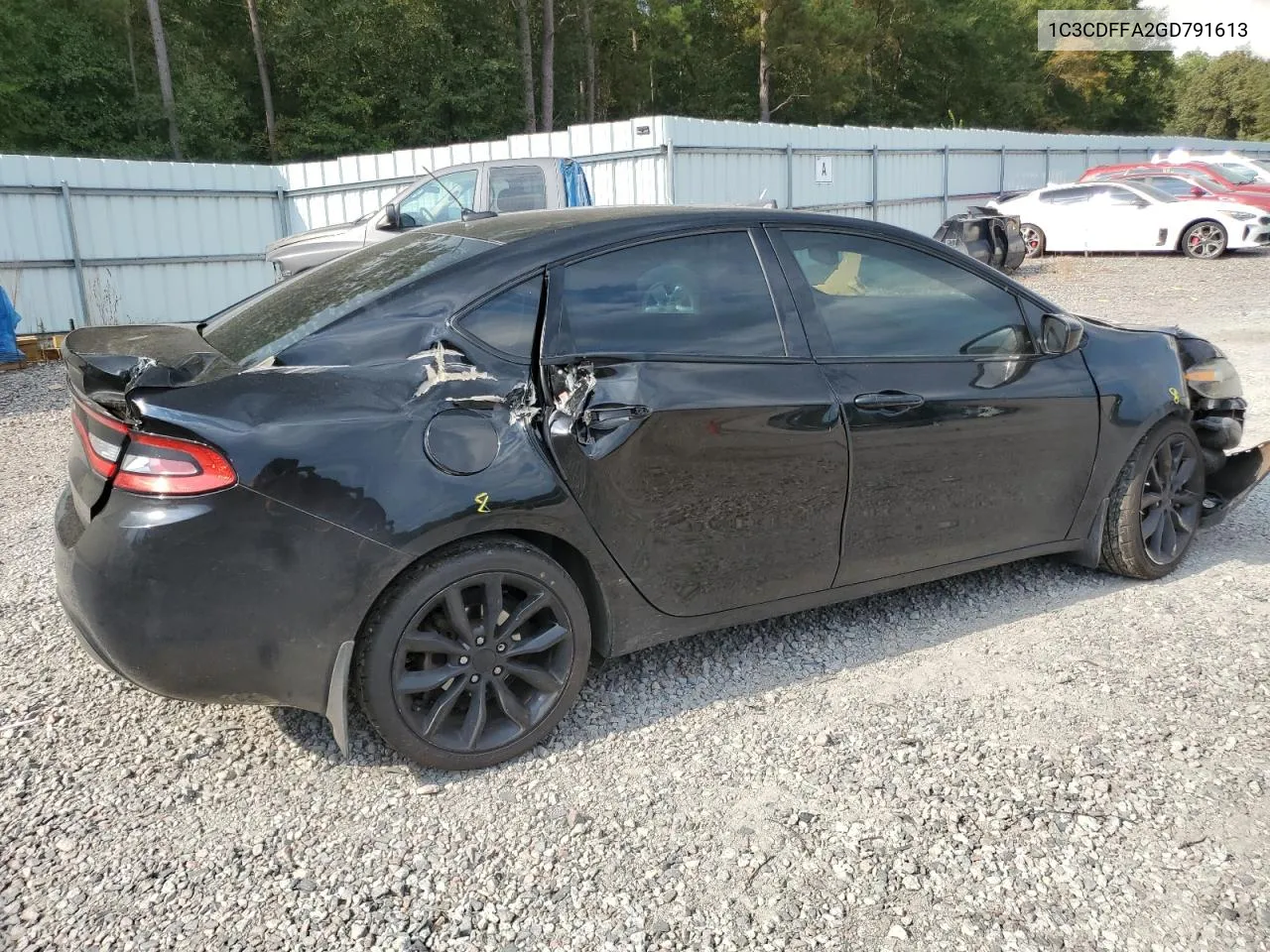 1C3CDFFA2GD791613 2016 Dodge Dart Sxt Sport