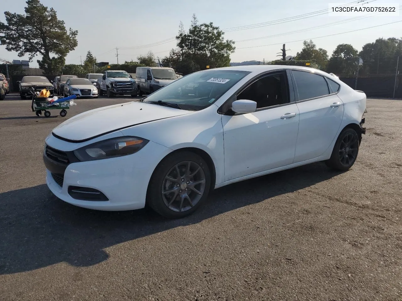 2016 Dodge Dart Se VIN: 1C3CDFAA7GD752622 Lot: 73351324