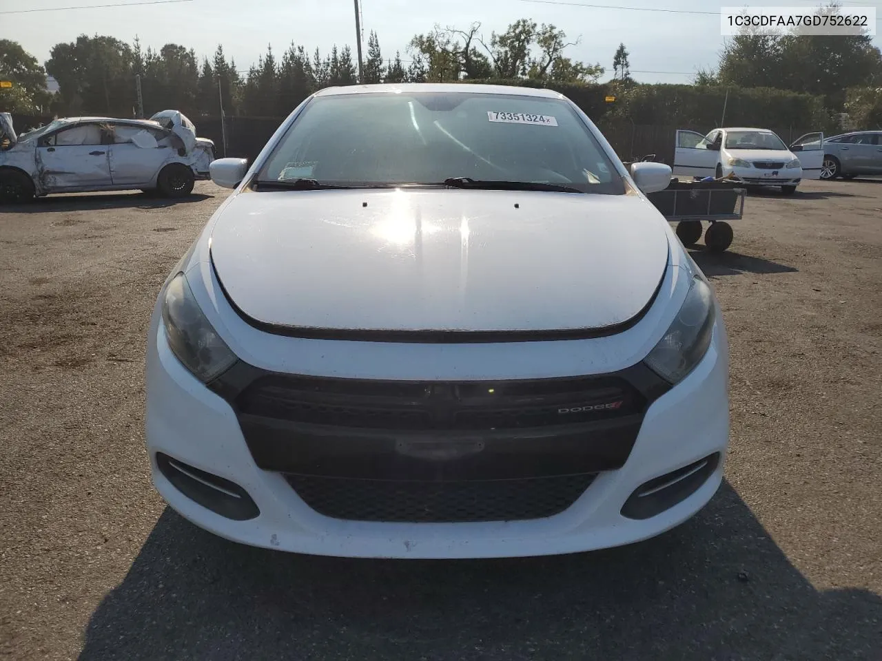 2016 Dodge Dart Se VIN: 1C3CDFAA7GD752622 Lot: 73351324