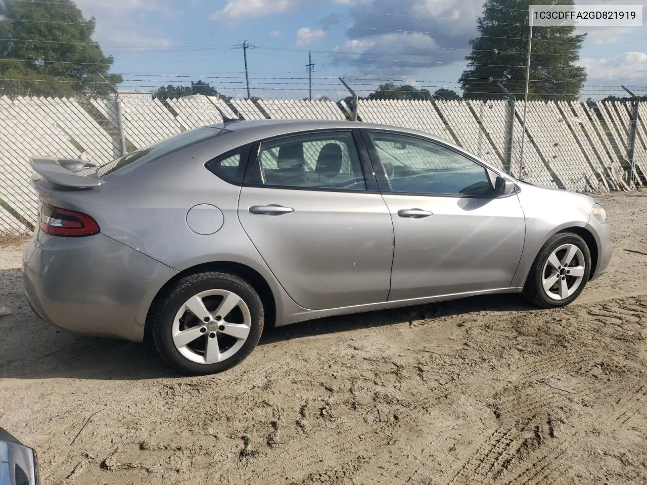 2016 Dodge Dart Sxt Sport VIN: 1C3CDFFA2GD821919 Lot: 73782544