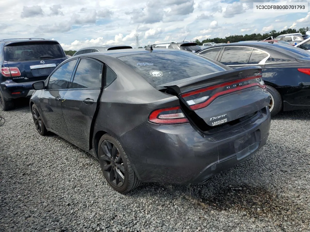 2016 Dodge Dart Sxt VIN: 1C3CDFBB0GD701793 Lot: 73812904