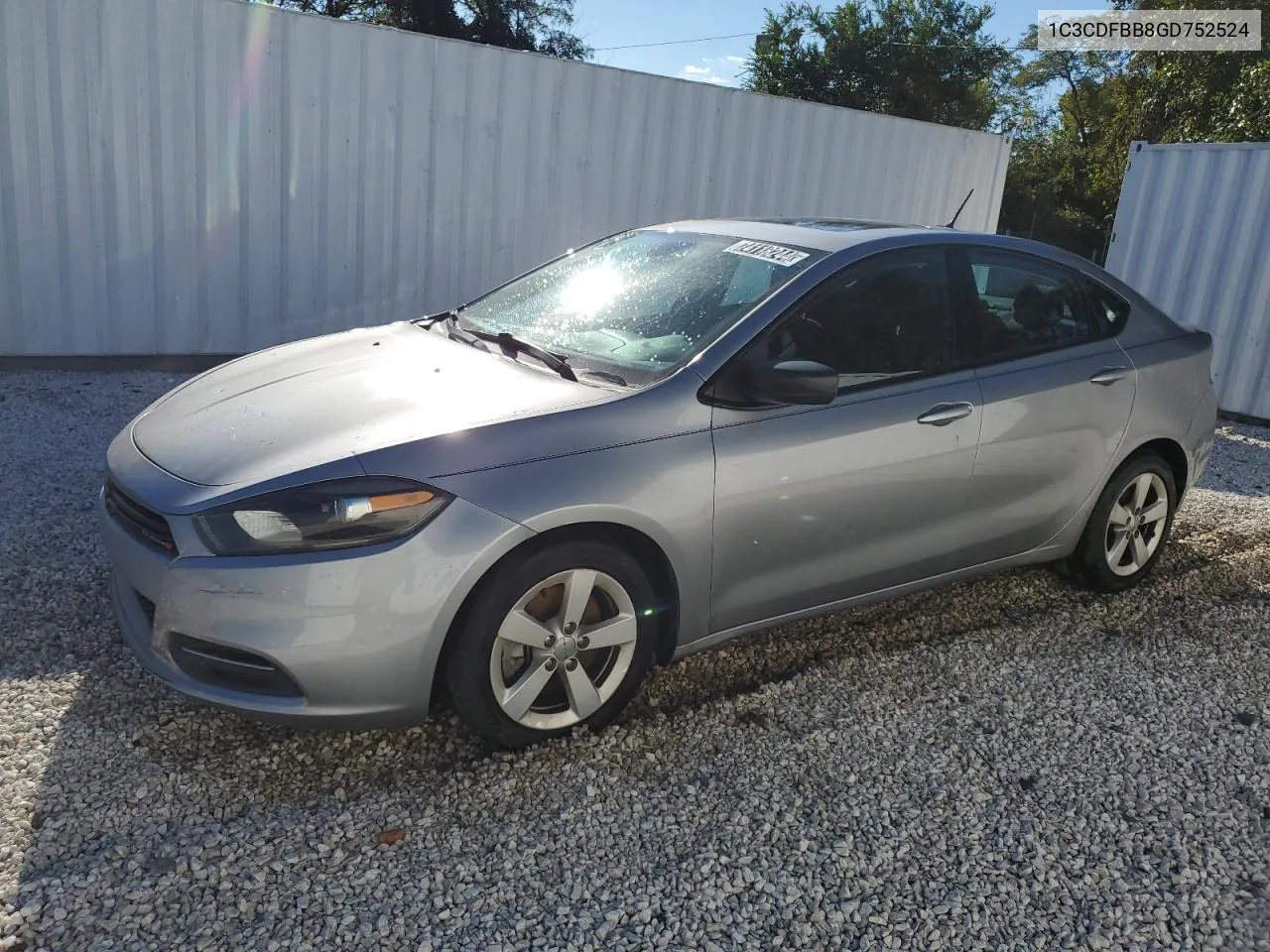 2016 Dodge Dart Sxt VIN: 1C3CDFBB8GD752524 Lot: 74118244