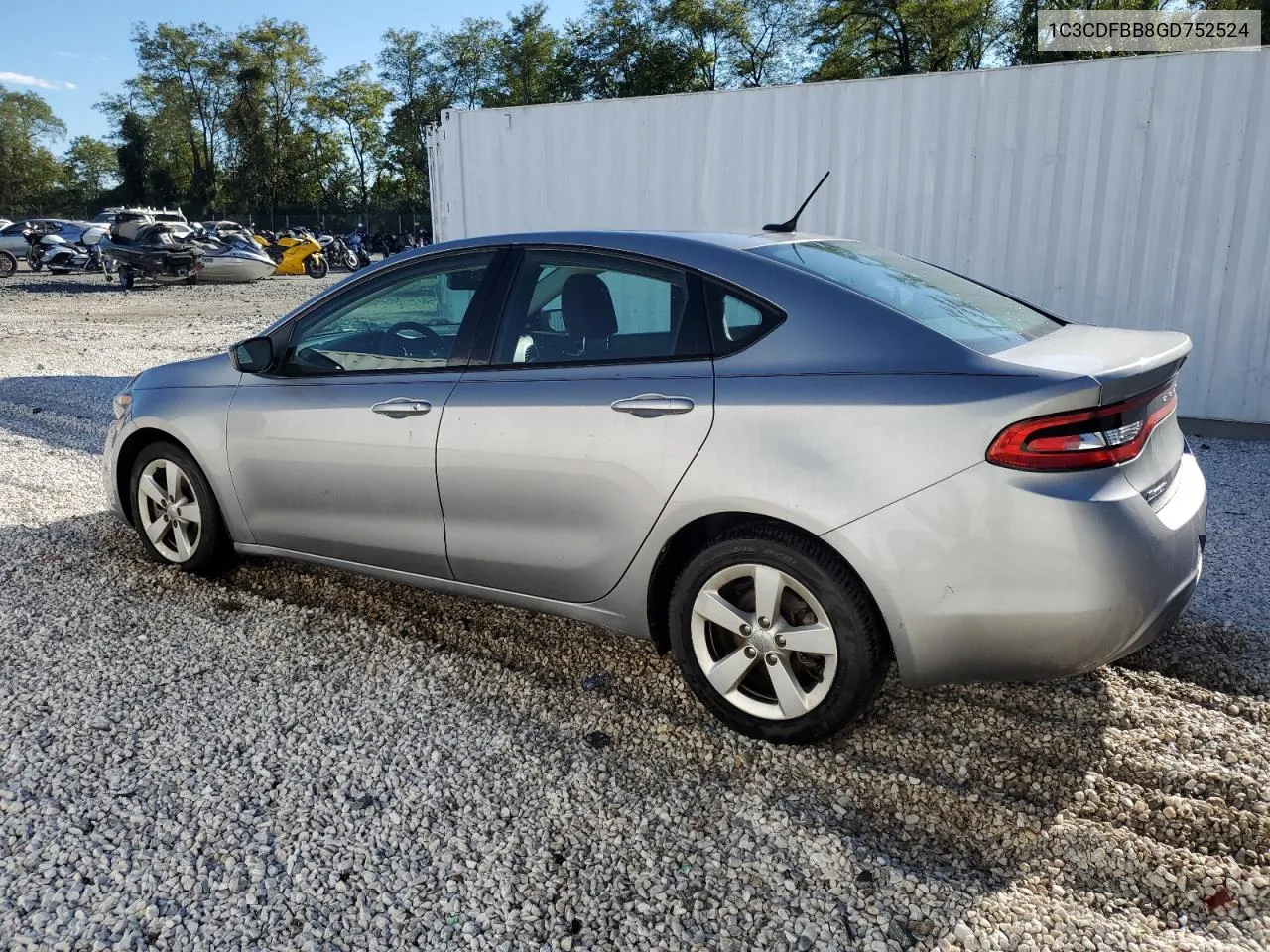 2016 Dodge Dart Sxt VIN: 1C3CDFBB8GD752524 Lot: 74118244