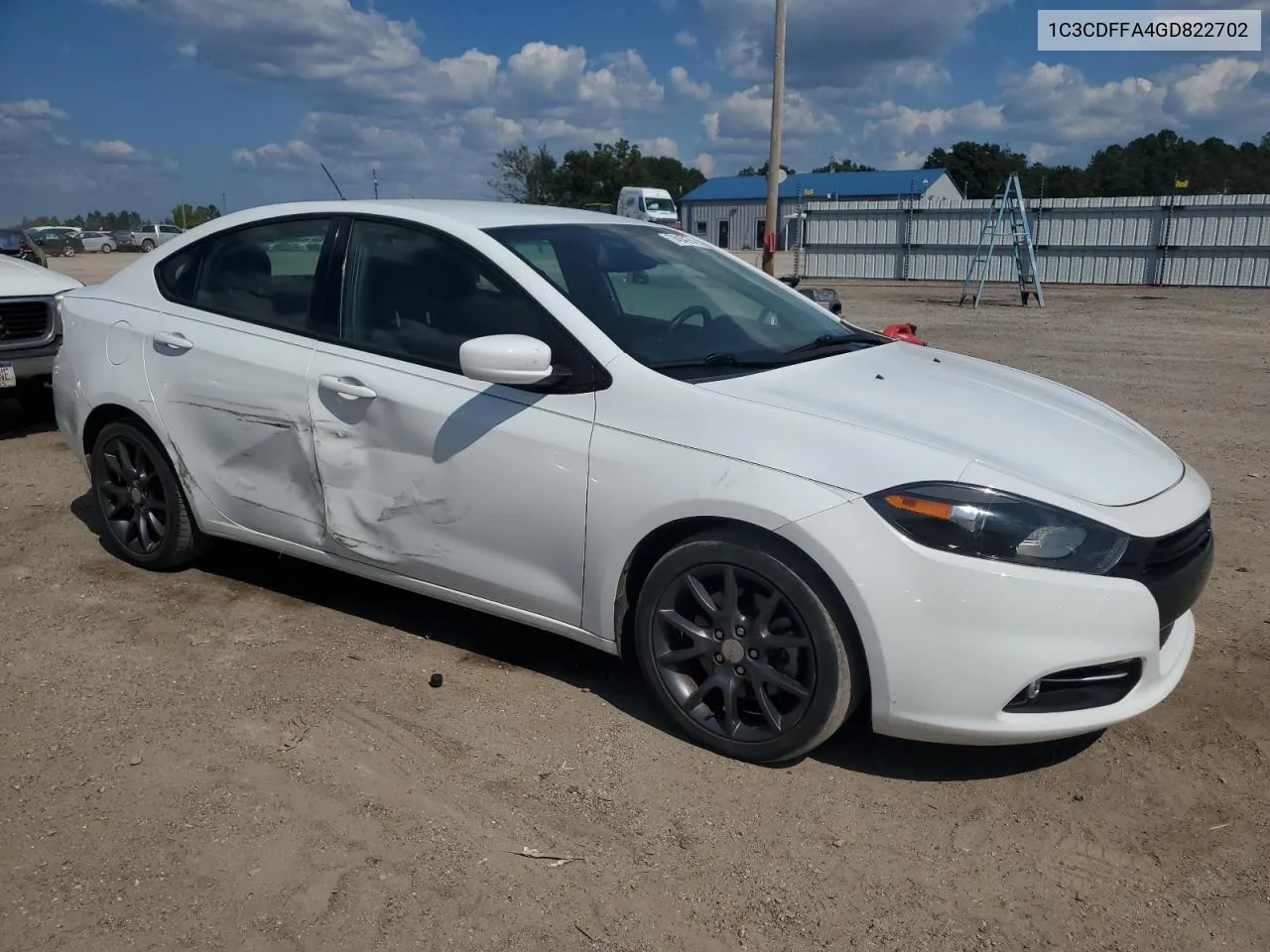 2016 Dodge Dart Sxt Sport VIN: 1C3CDFFA4GD822702 Lot: 74342274