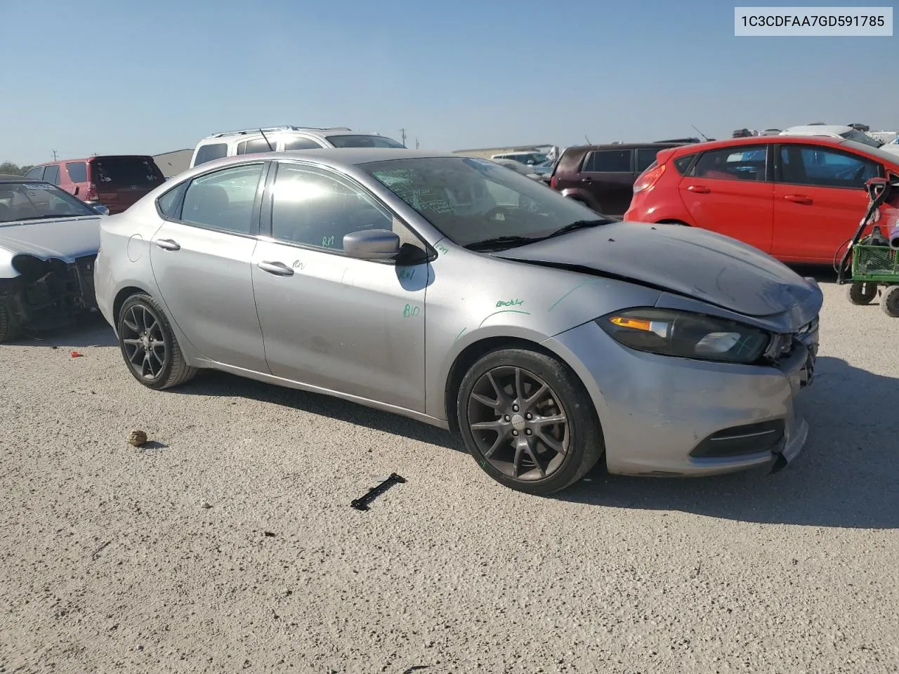 2016 Dodge Dart Se VIN: 1C3CDFAA7GD591785 Lot: 74944244