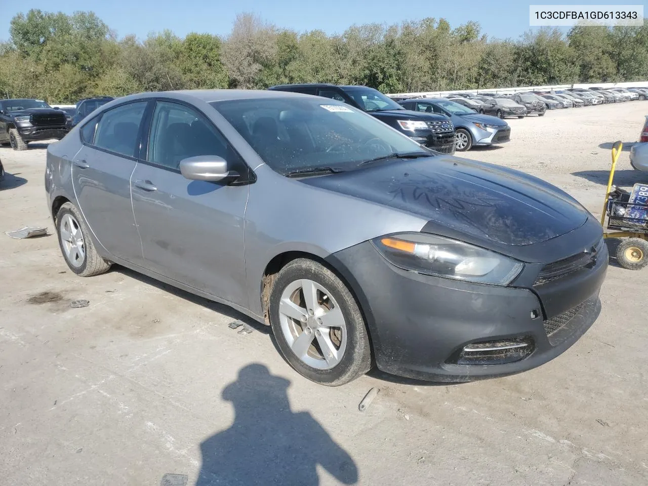 2016 Dodge Dart Sxt VIN: 1C3CDFBA1GD613343 Lot: 75170204