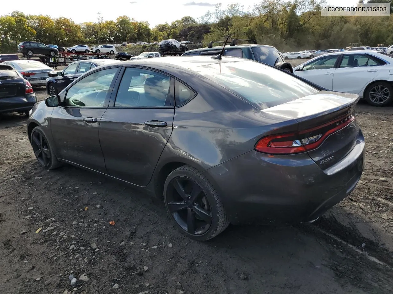 2016 Dodge Dart Sxt VIN: 1C3CDFBB0GD515803 Lot: 75201904