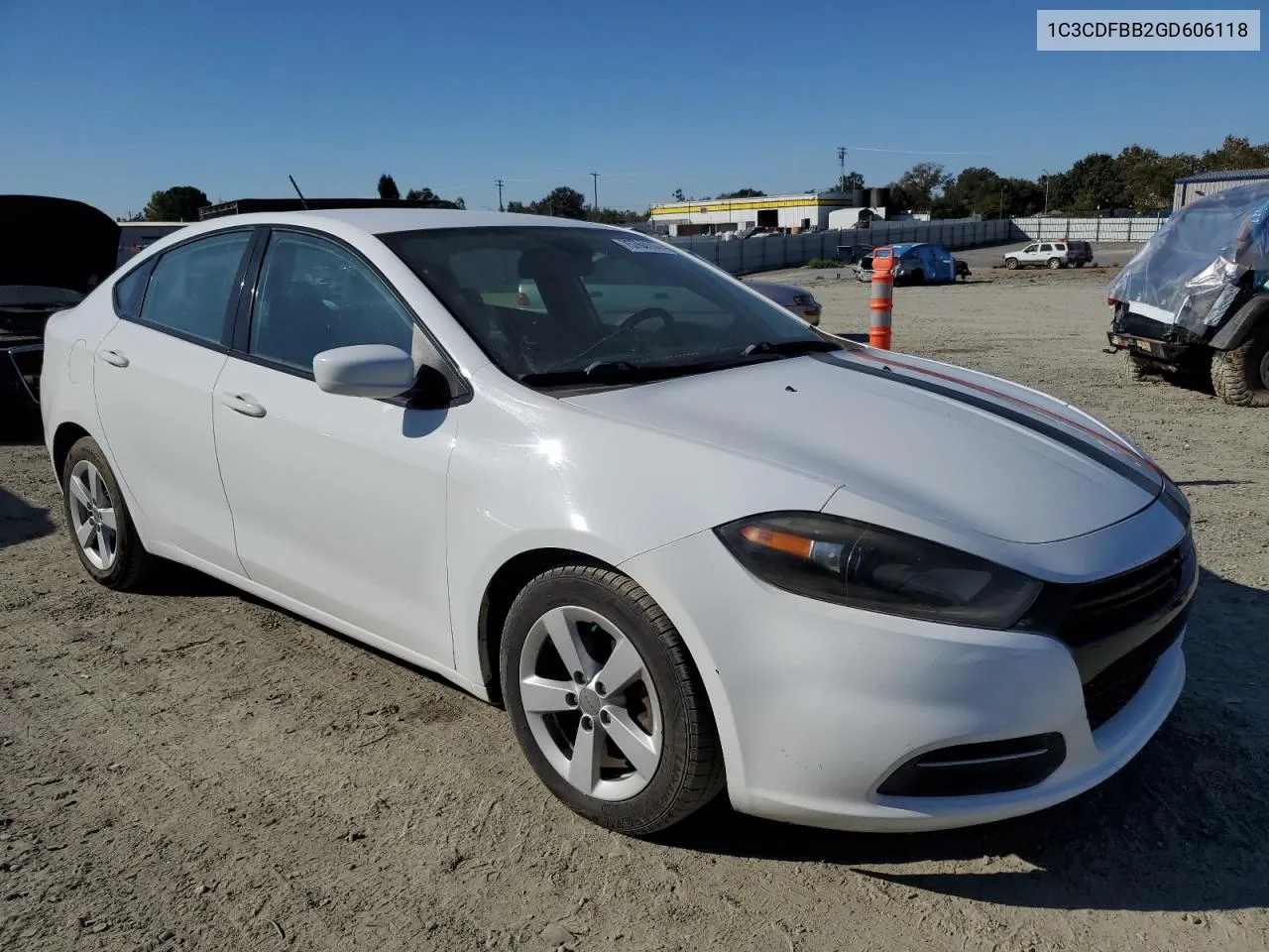 2016 Dodge Dart Sxt VIN: 1C3CDFBB2GD606118 Lot: 75764114