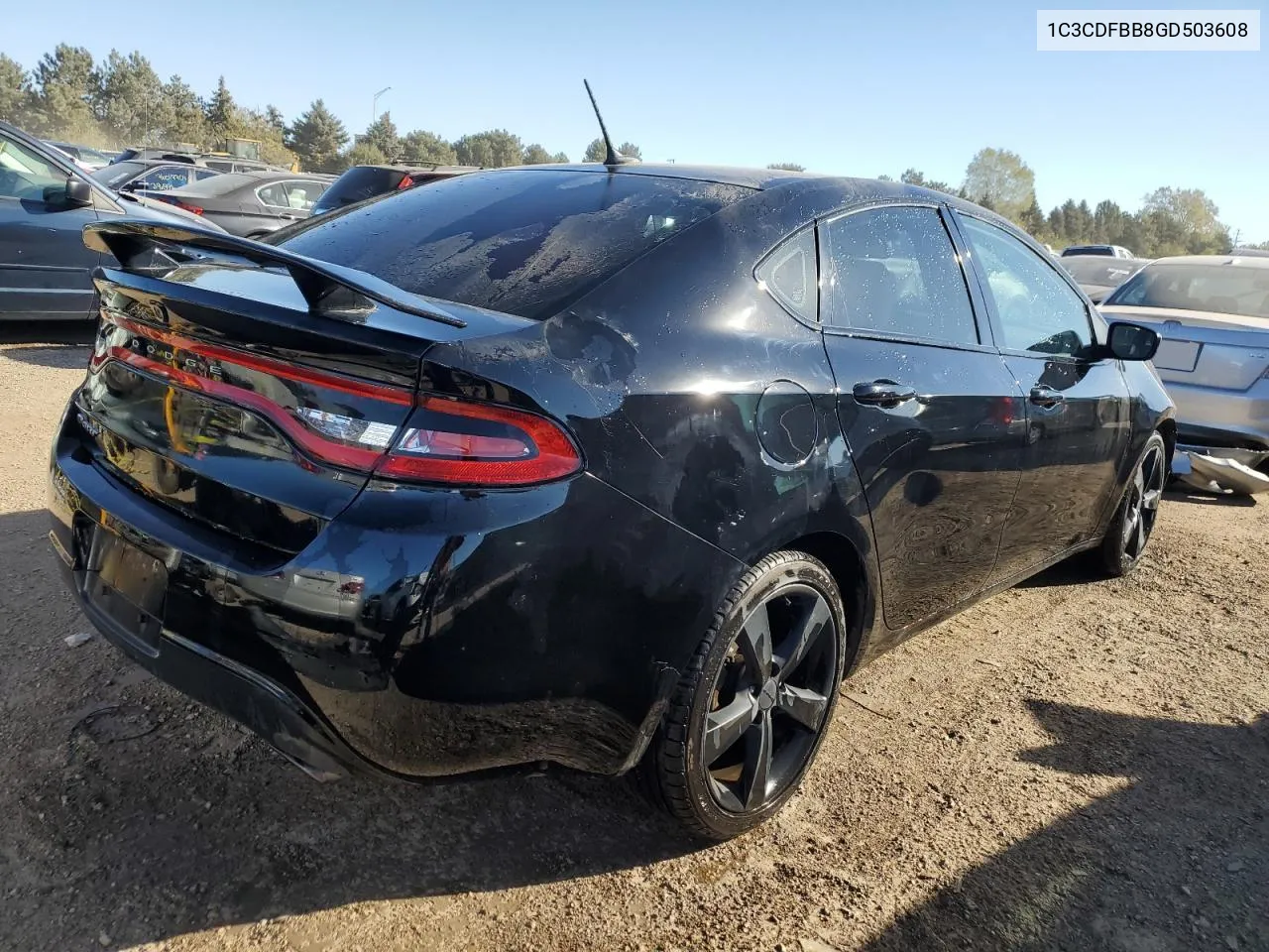 2016 Dodge Dart Sxt VIN: 1C3CDFBB8GD503608 Lot: 75952774