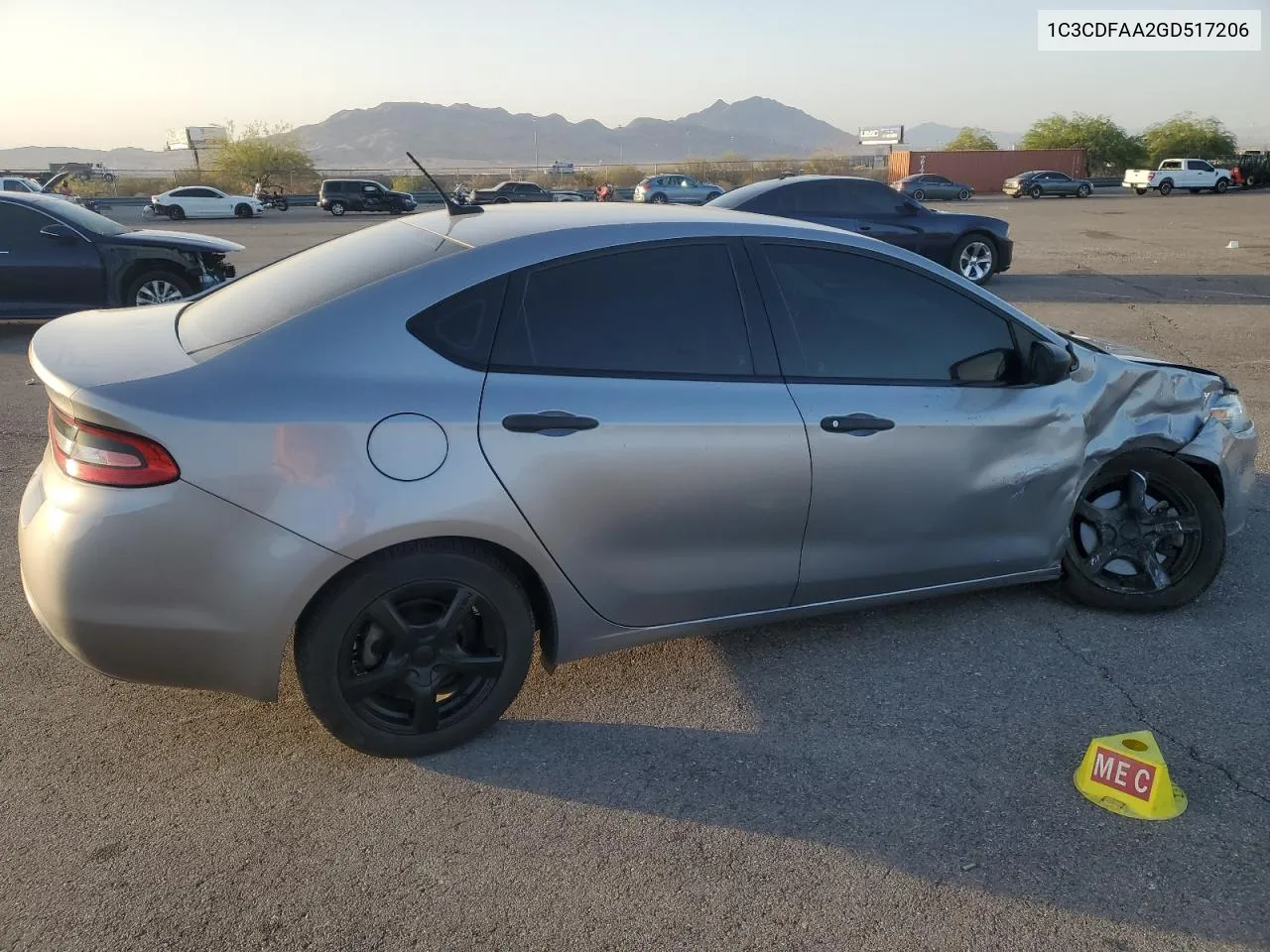 2016 Dodge Dart Se VIN: 1C3CDFAA2GD517206 Lot: 76418074