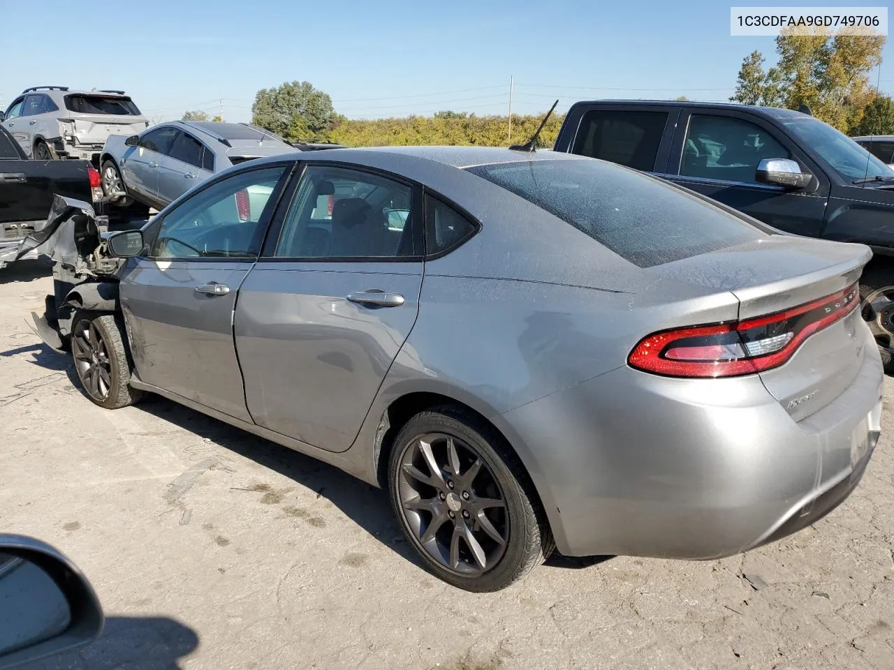 2016 Dodge Dart Se VIN: 1C3CDFAA9GD749706 Lot: 77018824