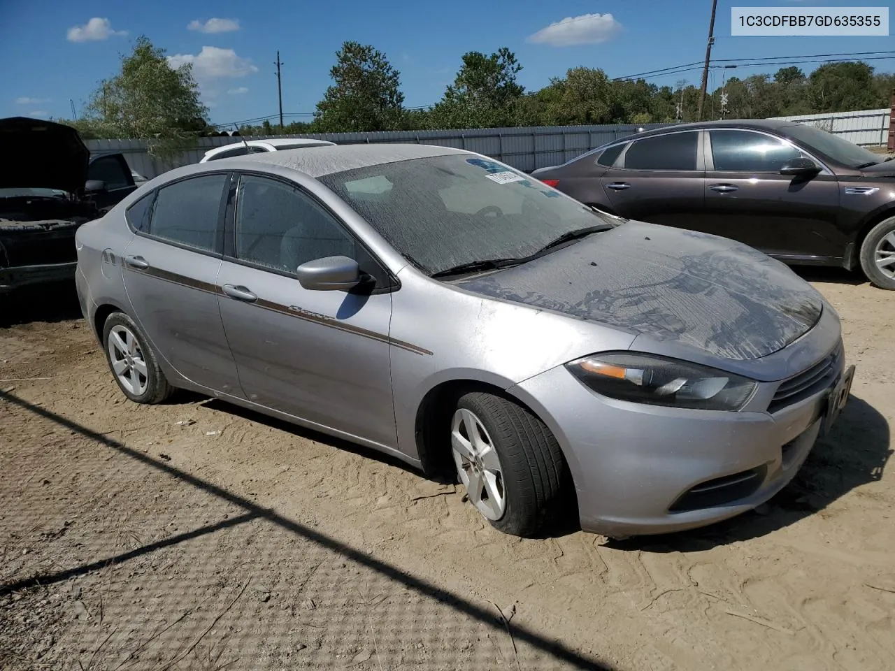 2016 Dodge Dart Sxt VIN: 1C3CDFBB7GD635355 Lot: 77045624