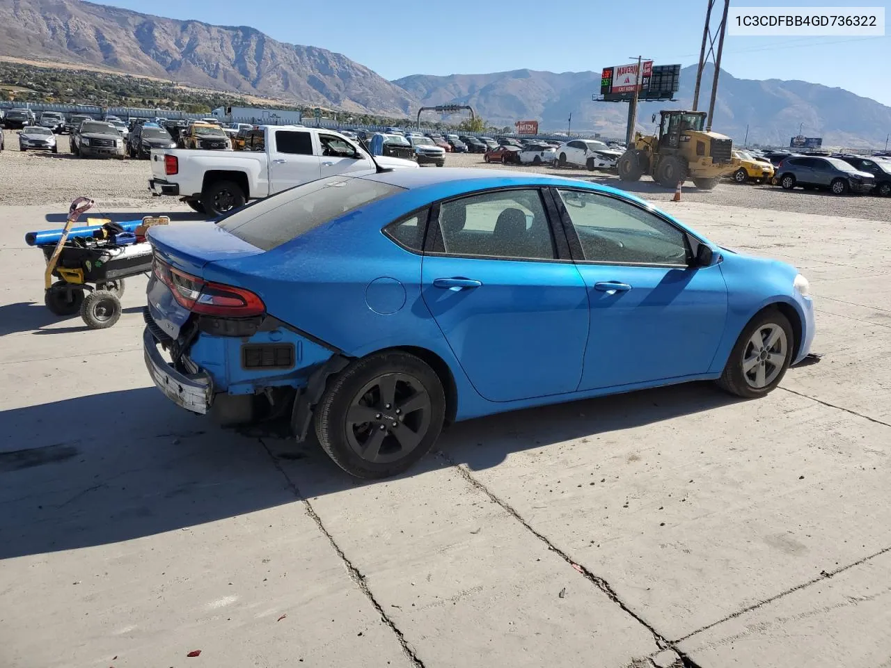 2016 Dodge Dart Sxt VIN: 1C3CDFBB4GD736322 Lot: 77177224