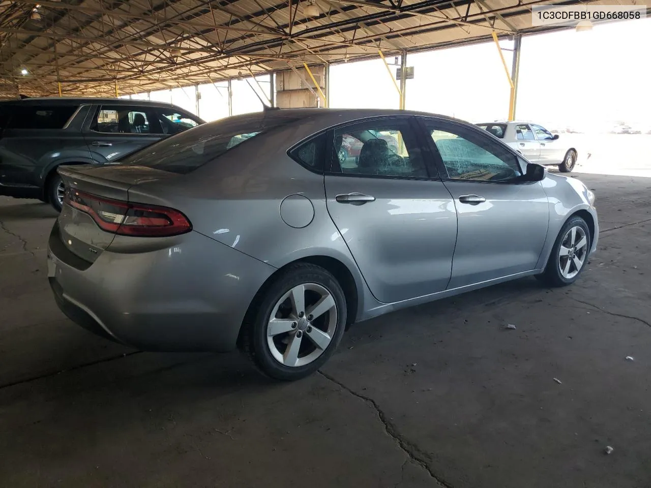 2016 Dodge Dart Sxt VIN: 1C3CDFBB1GD668058 Lot: 77252454