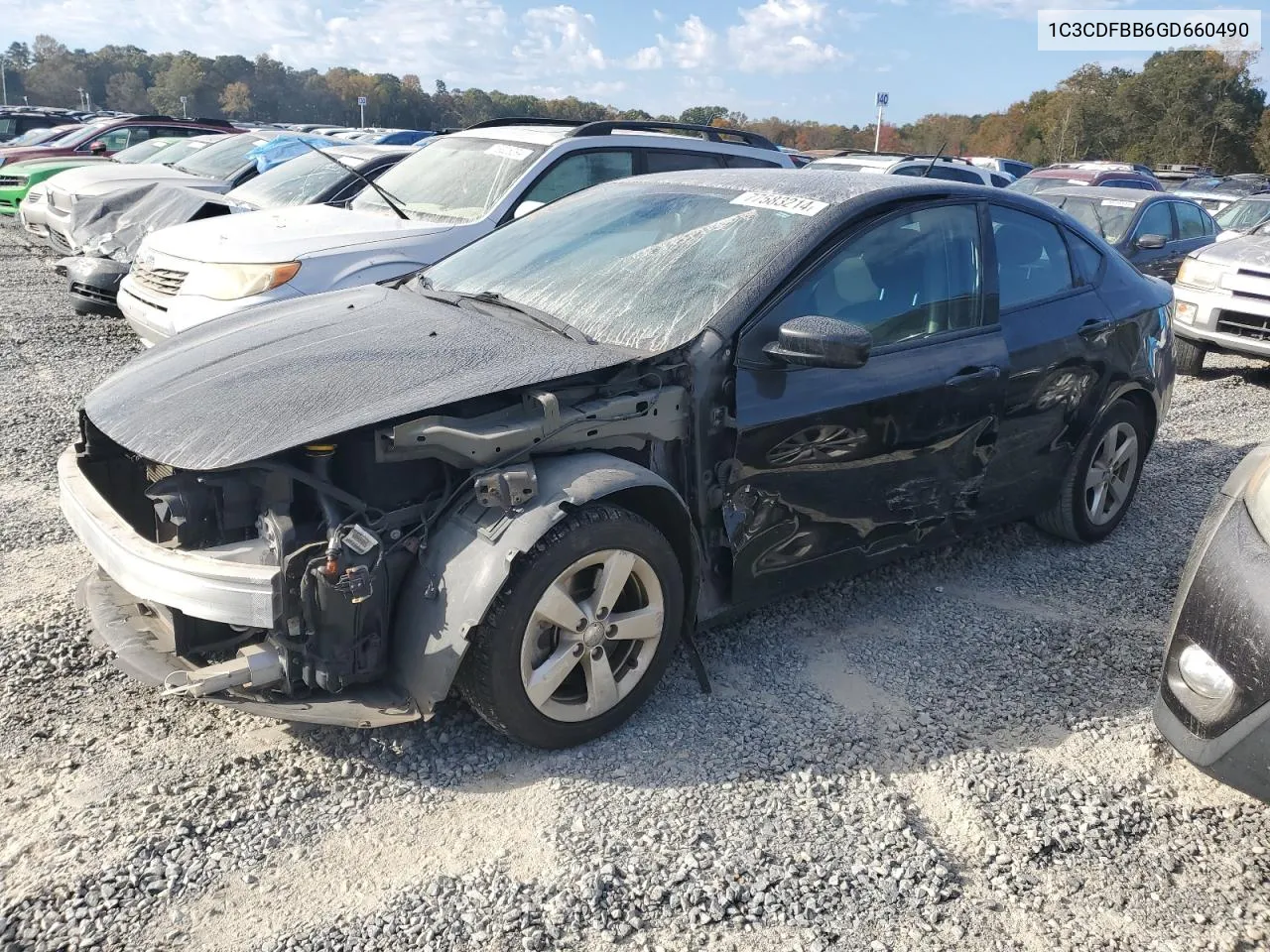 2016 Dodge Dart Sxt VIN: 1C3CDFBB6GD660490 Lot: 77583214