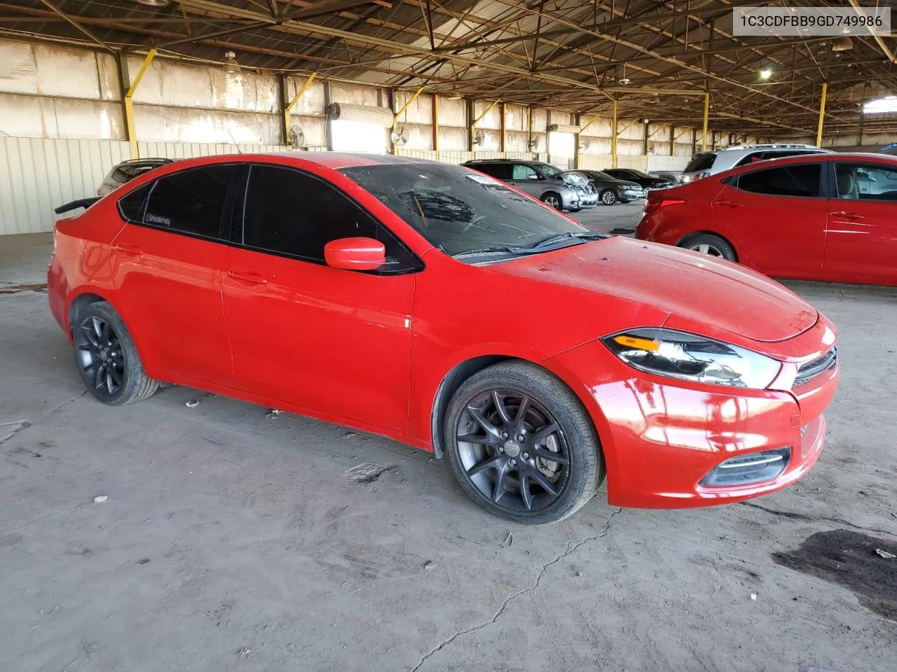 2016 Dodge Dart Sxt VIN: 1C3CDFBB9GD749986 Lot: 77610934