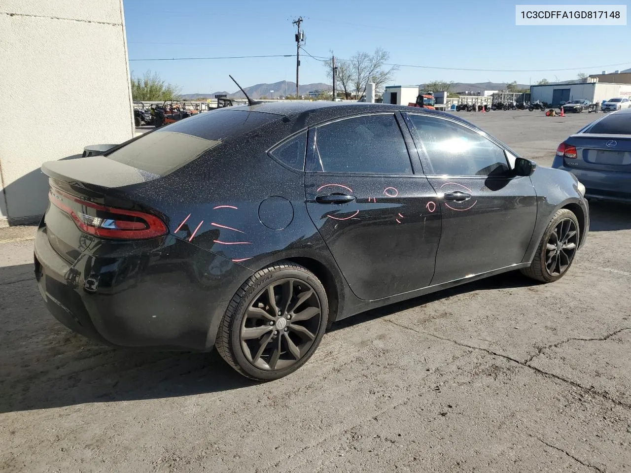 2016 Dodge Dart Sxt Sport VIN: 1C3CDFFA1GD817148 Lot: 77732974