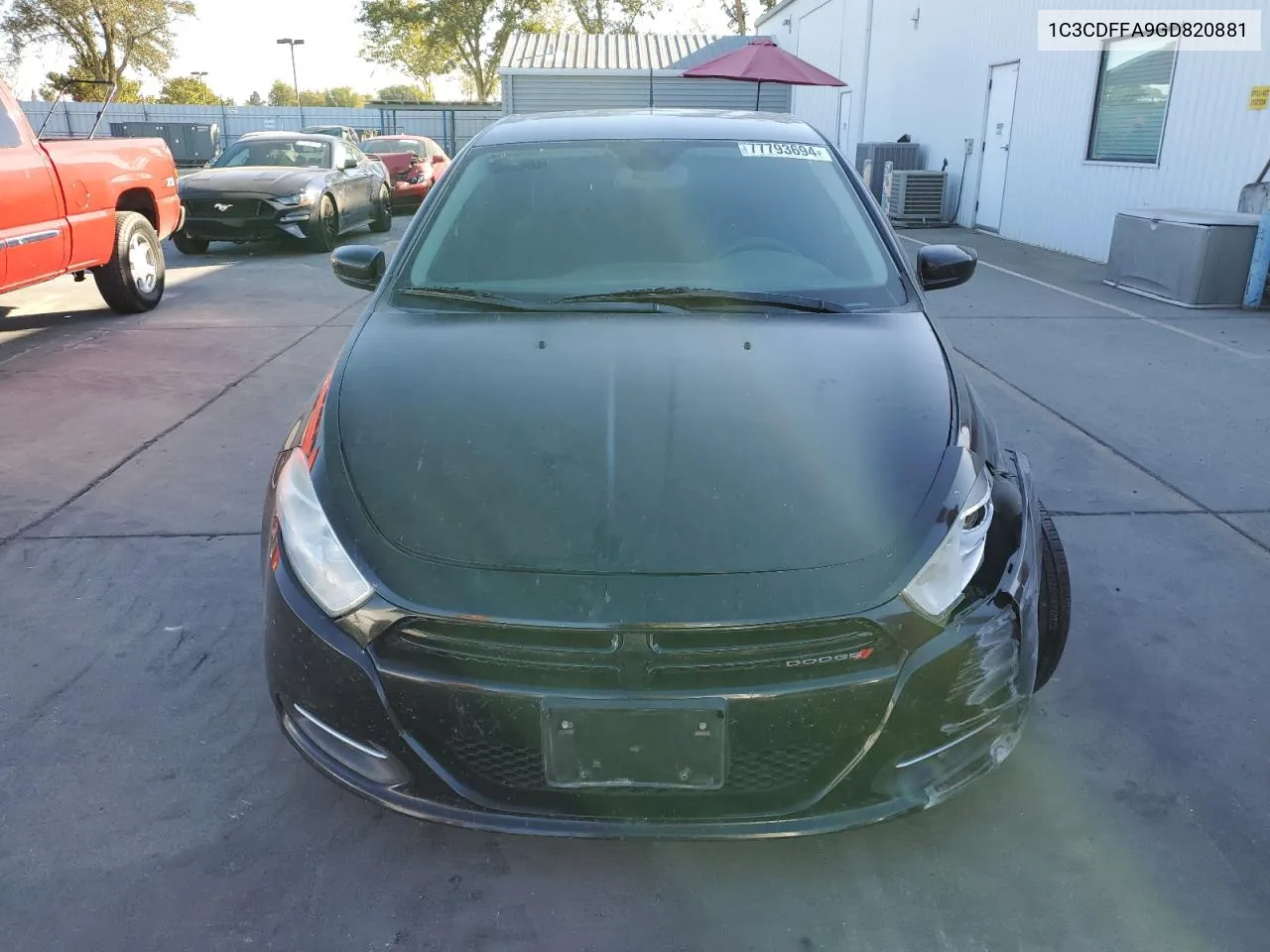 2016 Dodge Dart Sxt Sport VIN: 1C3CDFFA9GD820881 Lot: 77793694