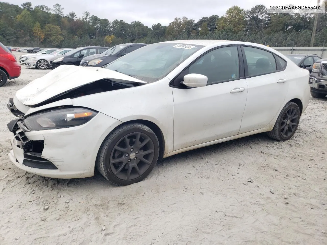 2016 Dodge Dart Se VIN: 1C3CDFAA5GD555402 Lot: 77828104