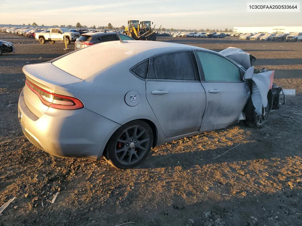 2016 Dodge Dart Se VIN: 1C3CDFAA2GD533664 Lot: 78682904