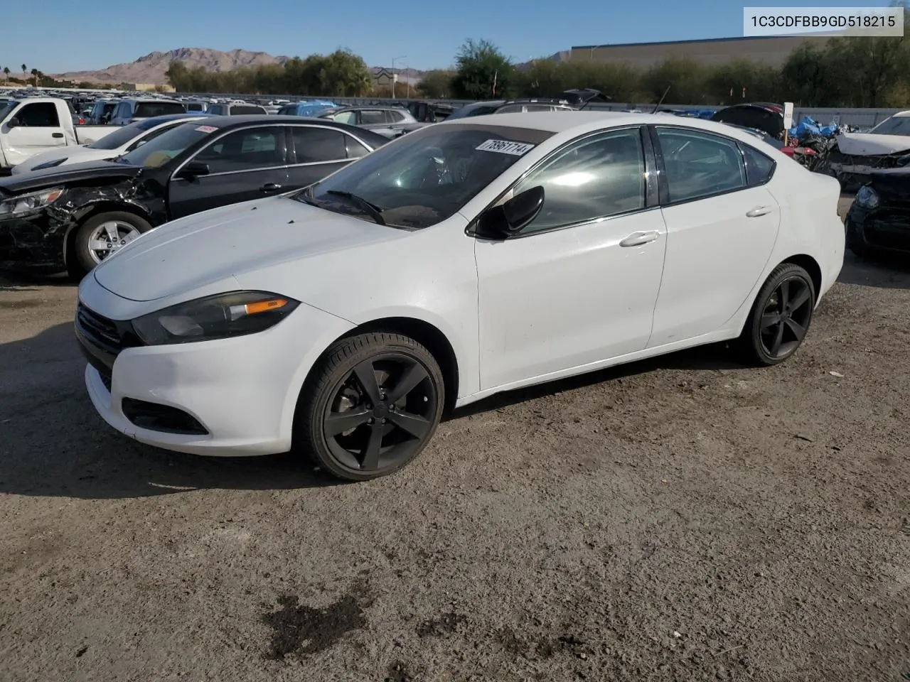 2016 Dodge Dart Sxt VIN: 1C3CDFBB9GD518215 Lot: 78961714