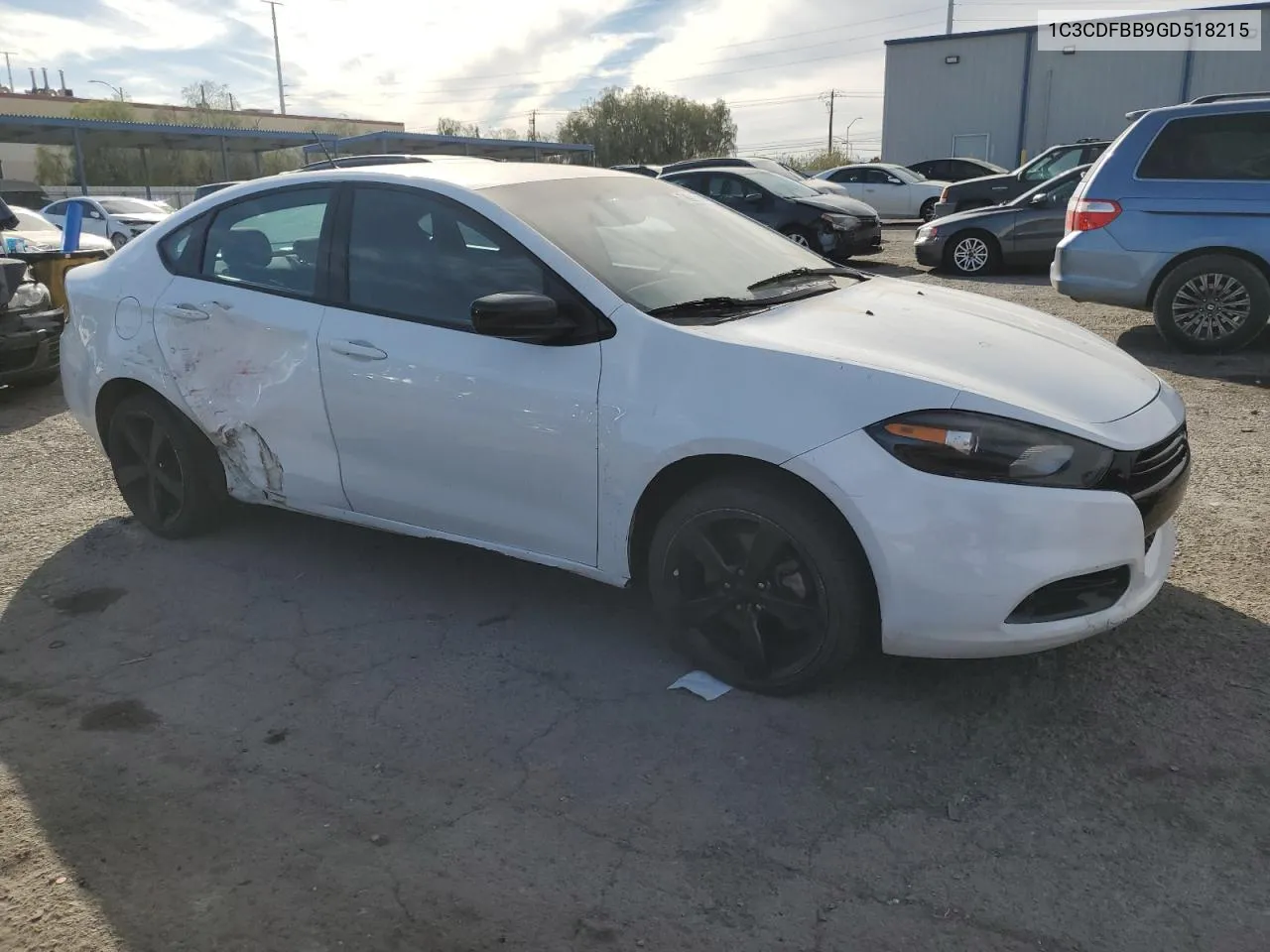 2016 Dodge Dart Sxt VIN: 1C3CDFBB9GD518215 Lot: 78961714