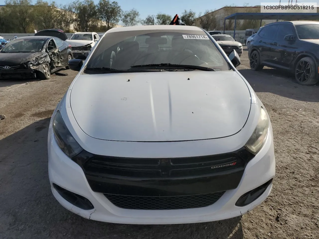 2016 Dodge Dart Sxt VIN: 1C3CDFBB9GD518215 Lot: 78961714