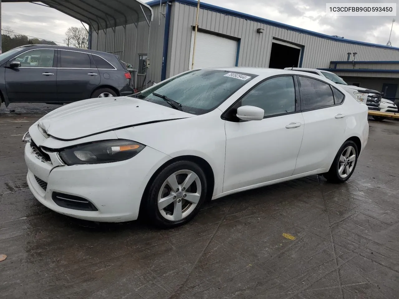 2016 Dodge Dart Sxt VIN: 1C3CDFBB9GD593450 Lot: 79092944