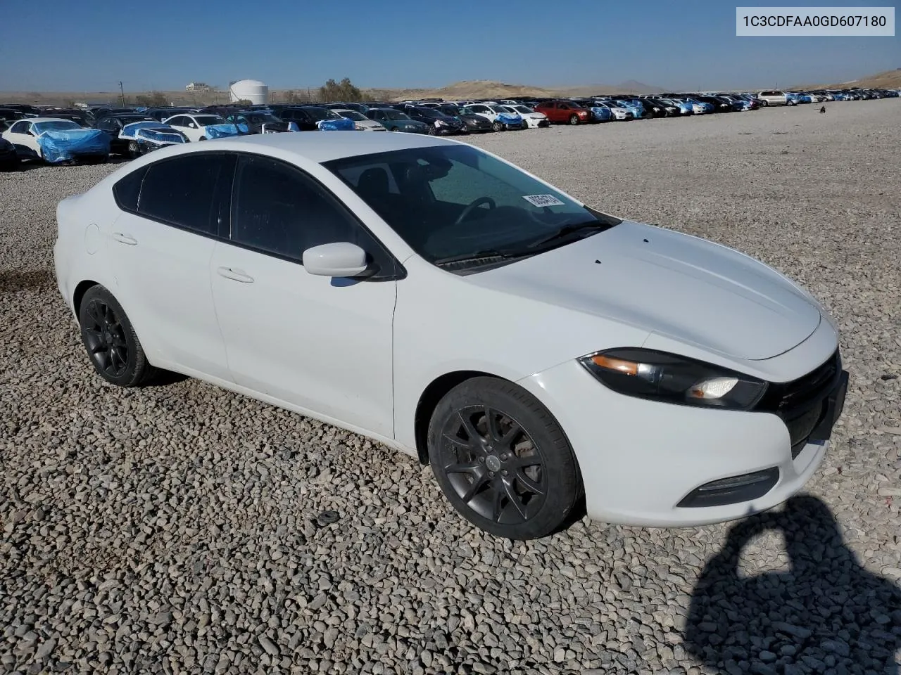 2016 Dodge Dart Se VIN: 1C3CDFAA0GD607180 Lot: 80354724