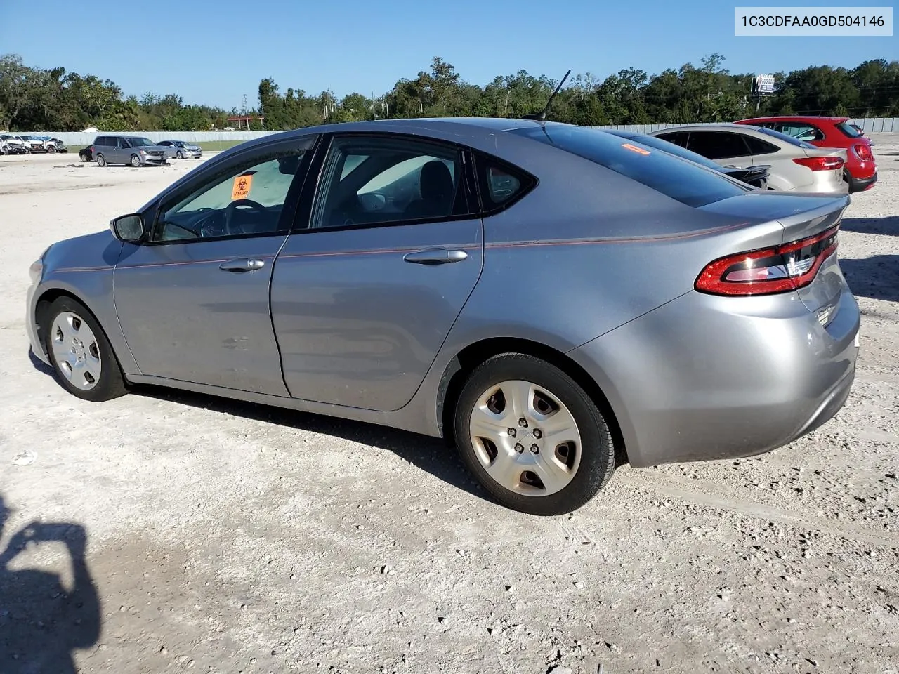 2016 Dodge Dart Se VIN: 1C3CDFAA0GD504146 Lot: 80587564