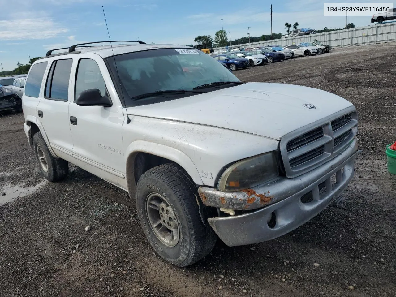 1998 Dodge Durango VIN: 1B4HS28Y9WF116450 Lot: 61768474