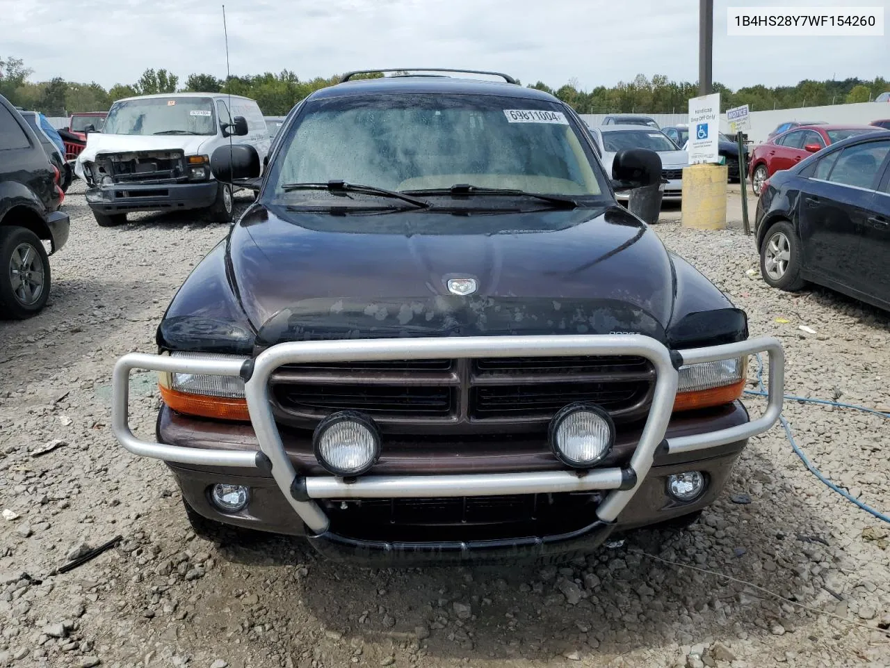 1998 Dodge Durango VIN: 1B4HS28Y7WF154260 Lot: 69811004