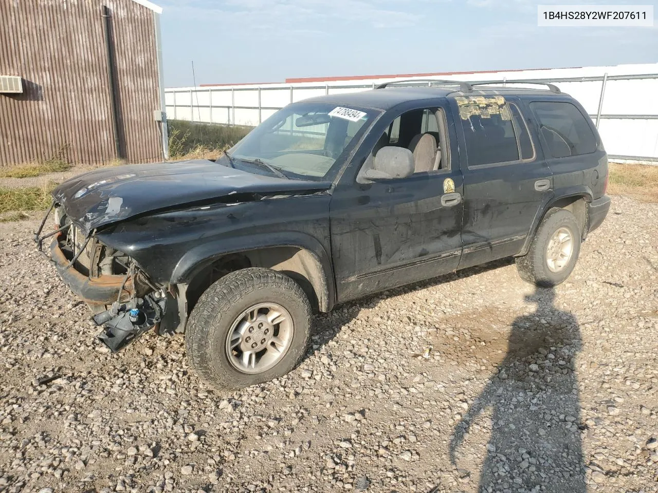 1998 Dodge Durango VIN: 1B4HS28Y2WF207611 Lot: 74788494