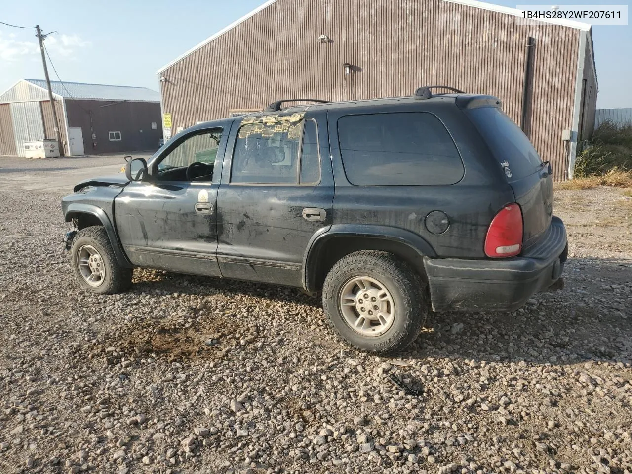 1998 Dodge Durango VIN: 1B4HS28Y2WF207611 Lot: 74788494