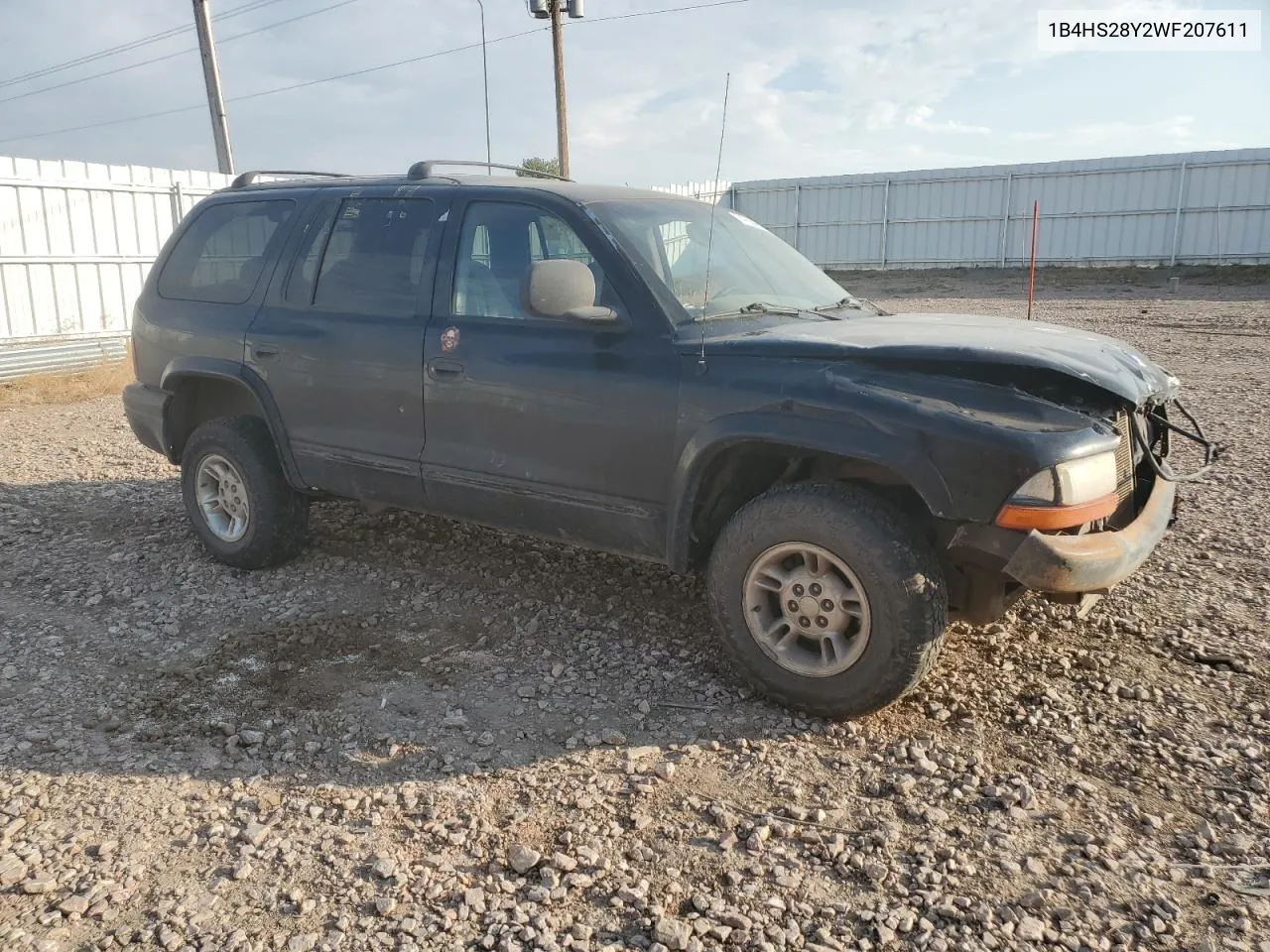 1998 Dodge Durango VIN: 1B4HS28Y2WF207611 Lot: 74788494