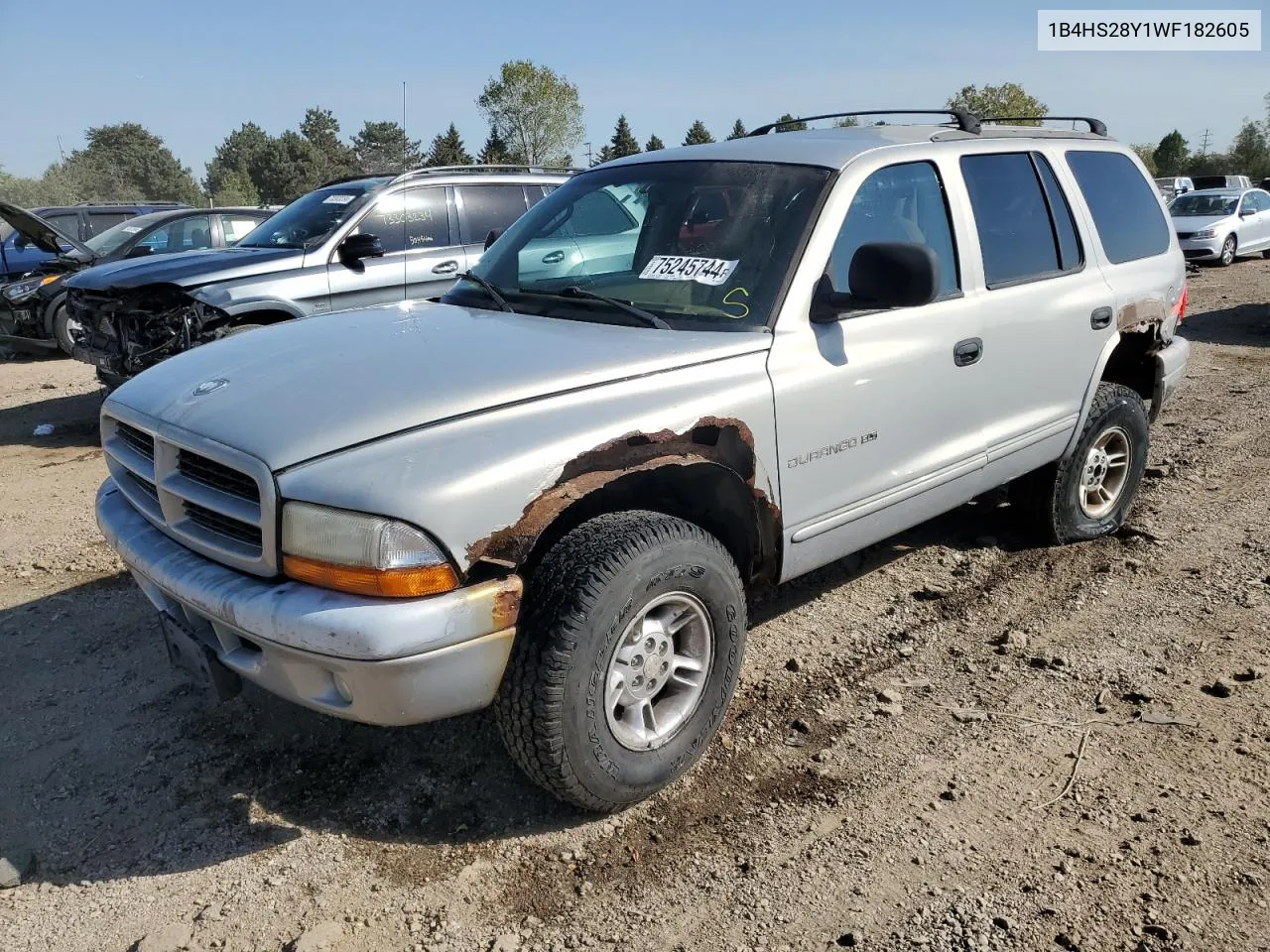 1998 Dodge Durango VIN: 1B4HS28Y1WF182605 Lot: 75245744