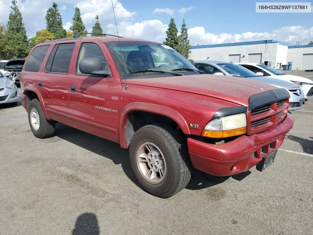 1998 Dodge Durango VIN: 1B4HS28Z8WF137881 Lot: 78482694