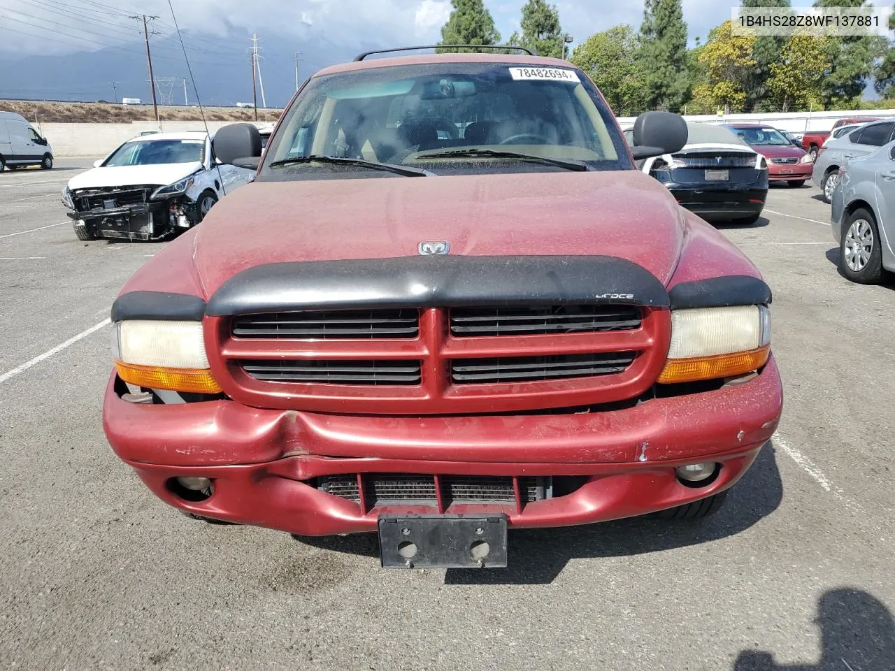 1998 Dodge Durango VIN: 1B4HS28Z8WF137881 Lot: 78482694