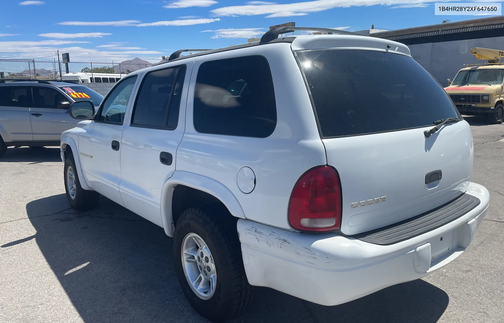 1999 Dodge Durango VIN: 1B4HR28Y2XF647650 Lot: 68704804