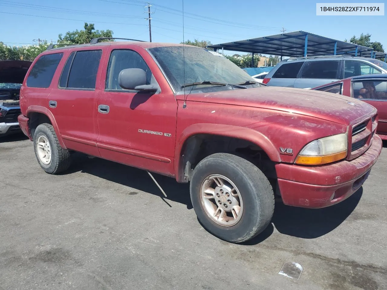 1999 Dodge Durango VIN: 1B4HS28Z2XF711974 Lot: 68943404