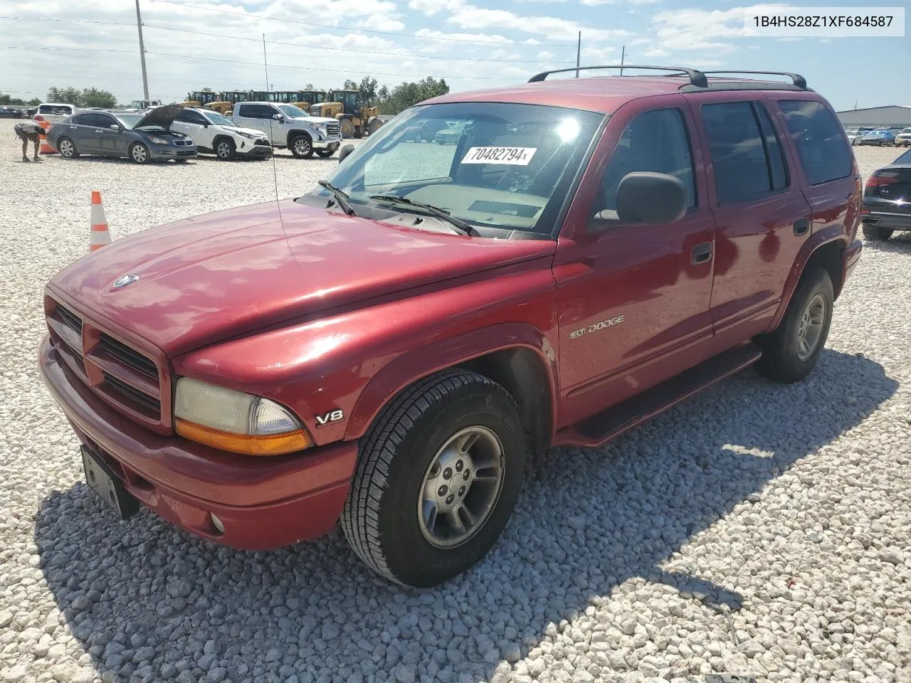 1999 Dodge Durango VIN: 1B4HS28Z1XF684587 Lot: 70482794