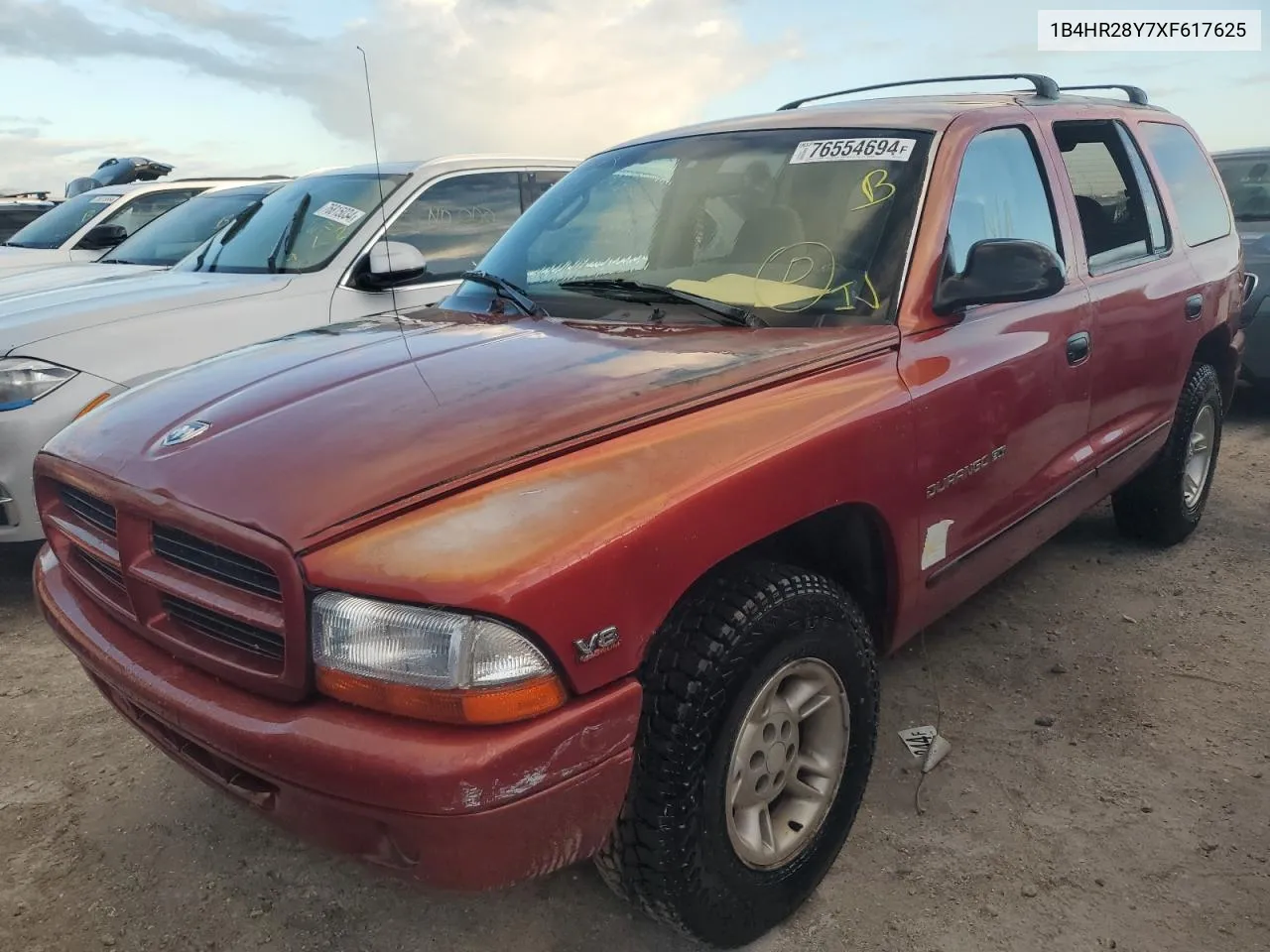 1999 Dodge Durango VIN: 1B4HR28Y7XF617625 Lot: 76554694