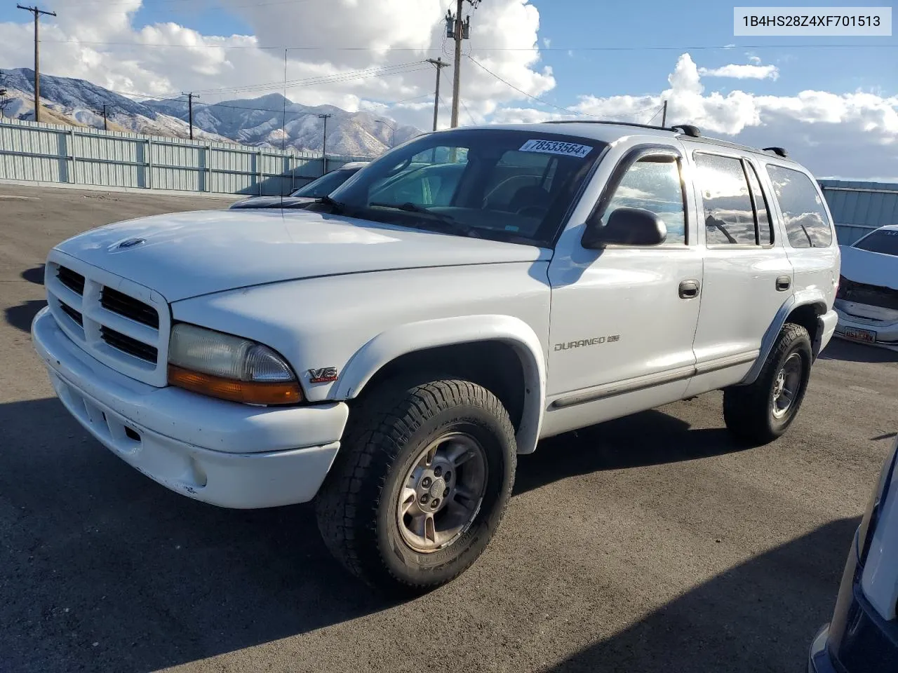 1999 Dodge Durango VIN: 1B4HS28Z4XF701513 Lot: 78533564