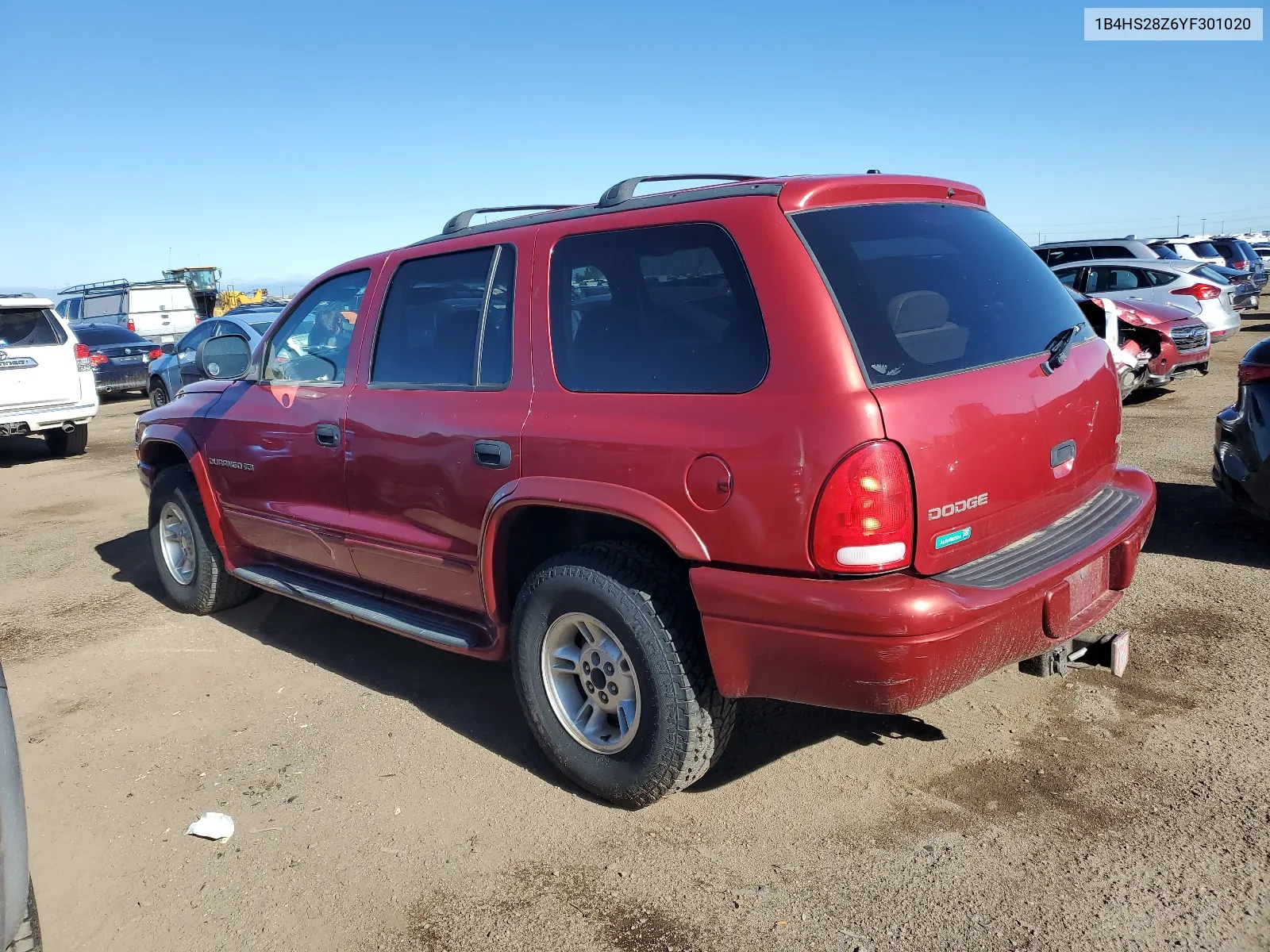 2000 Dodge Durango VIN: 1B4HS28Z6YF301020 Lot: 68000034