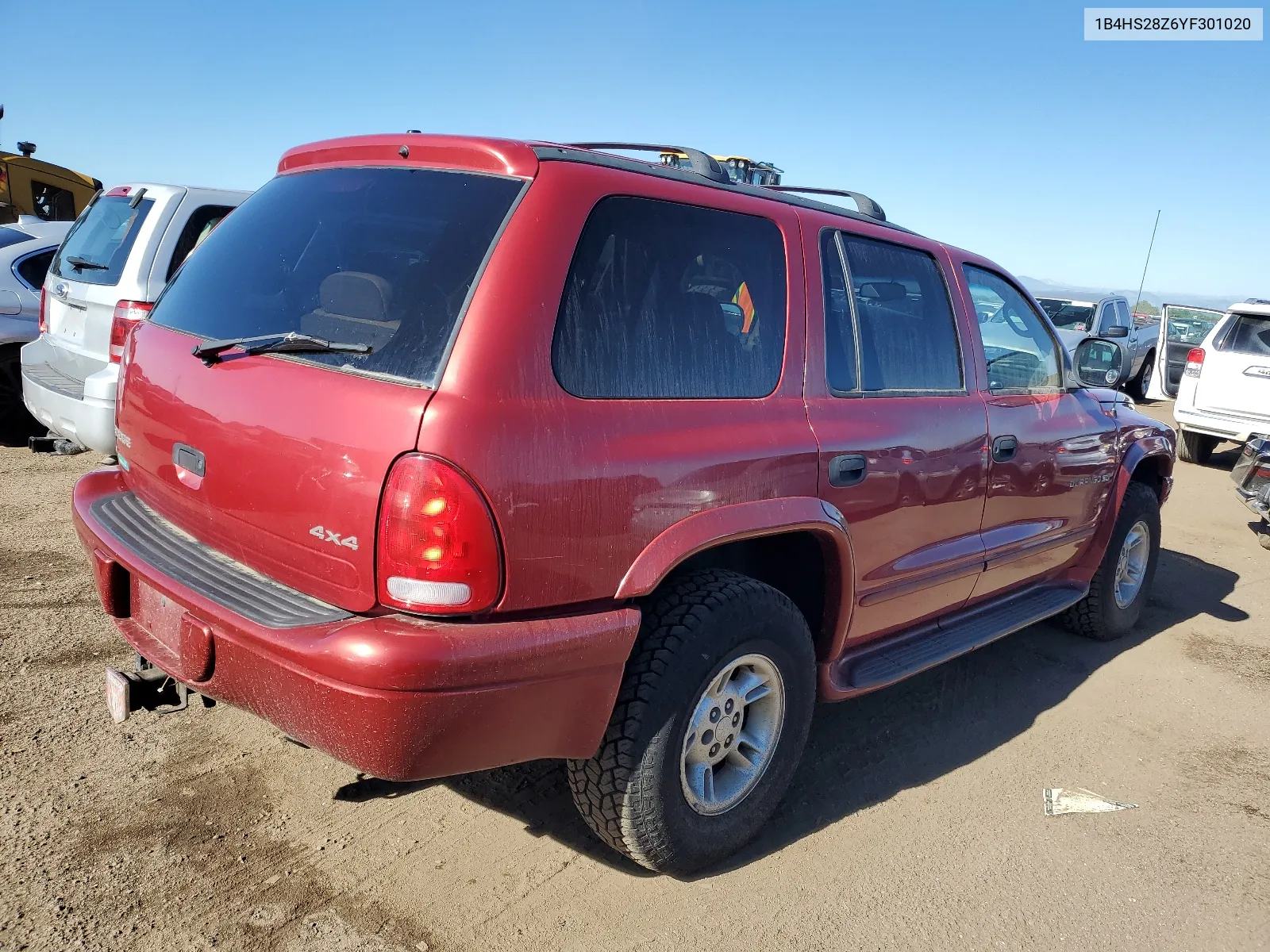 2000 Dodge Durango VIN: 1B4HS28Z6YF301020 Lot: 68000034